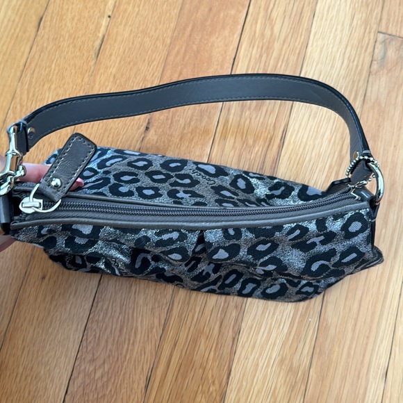 Coach Patterned Leather Trim Y2K Bag - Picture 3 of 8